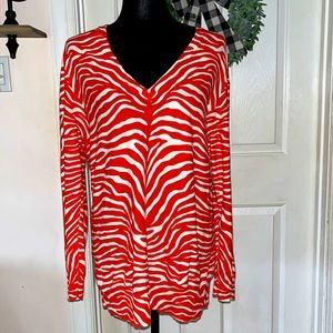 Michael Kors light weight animal print sweater